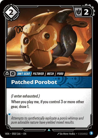 Image for Patched Porobot (058/166) [Vendetta] (VEN) - Riftbound: League of Legends Trading Card Game