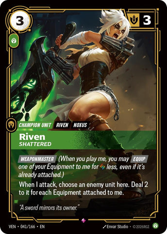 Image for Riven, Shattered (041/166) [Vendetta] (VEN) - Riftbound: League of Legends Trading Card Game