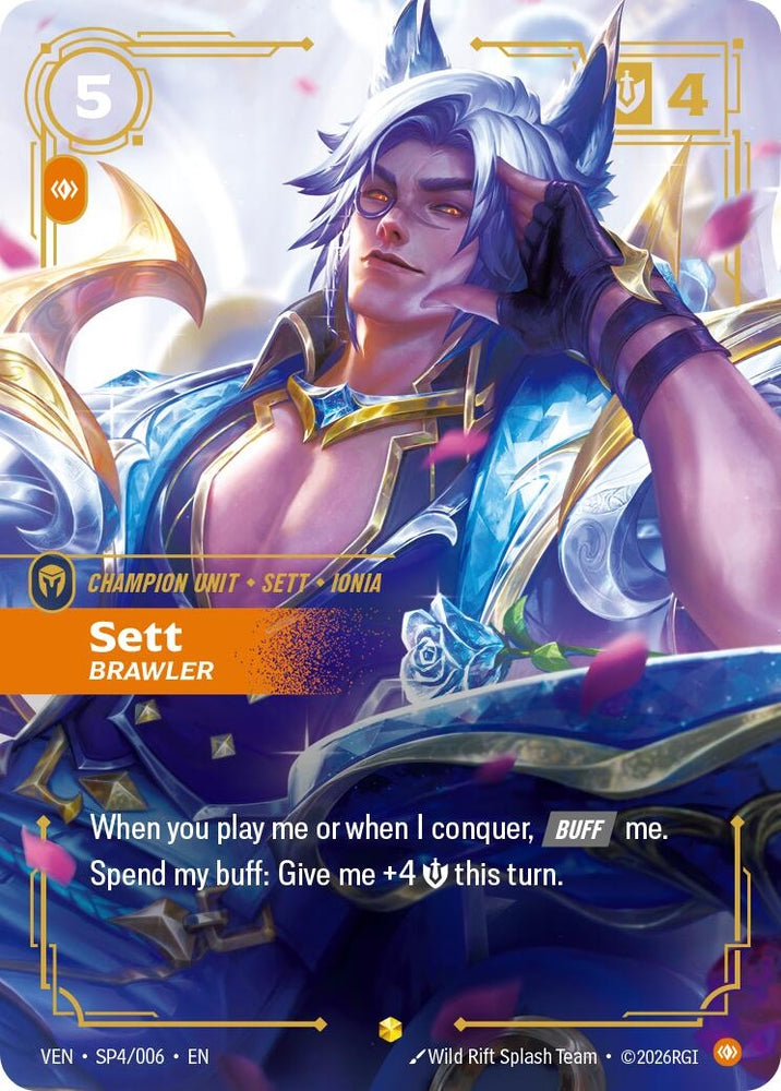 Image for Sett, Brawler (SP4/006) [Vendetta] (VEN) - Riftbound: League of Legends Trading Card Game