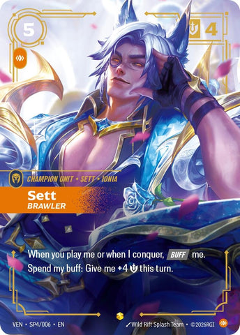 Image for Sett, Brawler (SP4/006) [Vendetta] (VEN) - Riftbound: League of Legends Trading Card Game
