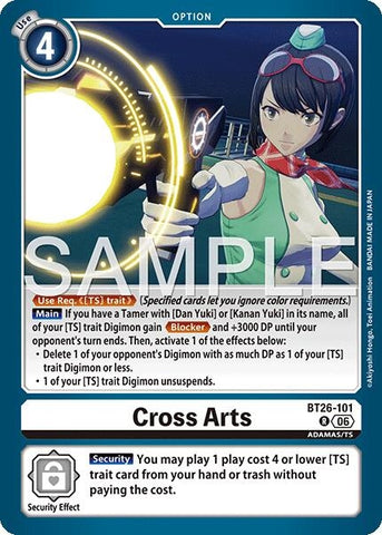 Image for Cross Arts (BT26-101 R) [Timeless Bonds] (BT-26) - Digimon Card Game