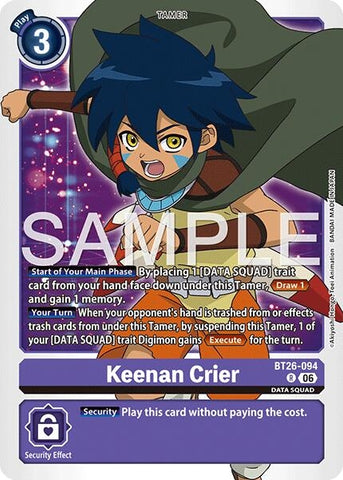 Image for Keenan Crier (BT26-094 R) [Timeless Bonds] (BT-26) - Digimon Card Game
