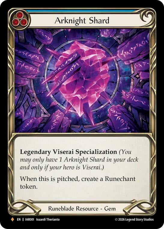Image for Arknight Shard (Blue) [Usurp the Shadow Throne] (IAR) - Flesh and Blood TCG