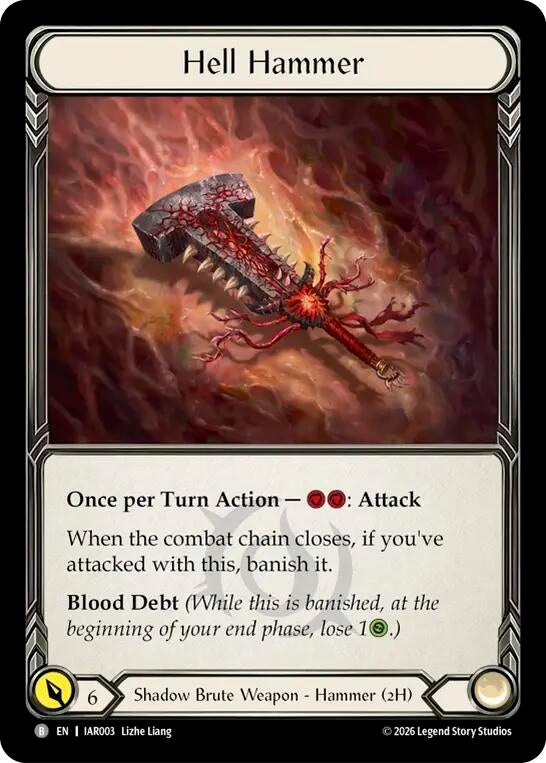 Image for Hell Hammer [Usurp the Shadow Throne] (IAR) - Flesh and Blood TCG