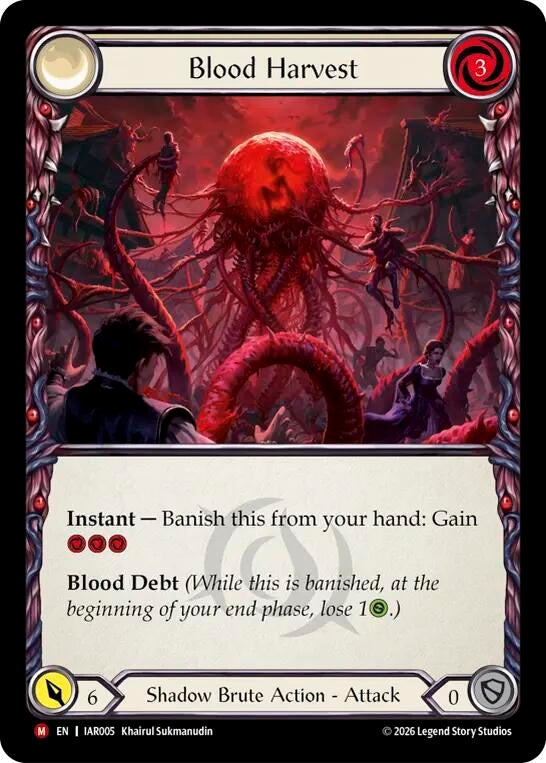 Image for Blood Harvest [Usurp the Shadow Throne] (IAR) - Flesh and Blood TCG