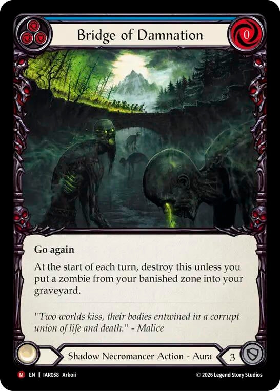 Image for Bridge of Damnation [Usurp the Shadow Throne] (IAR) - Flesh and Blood TCG