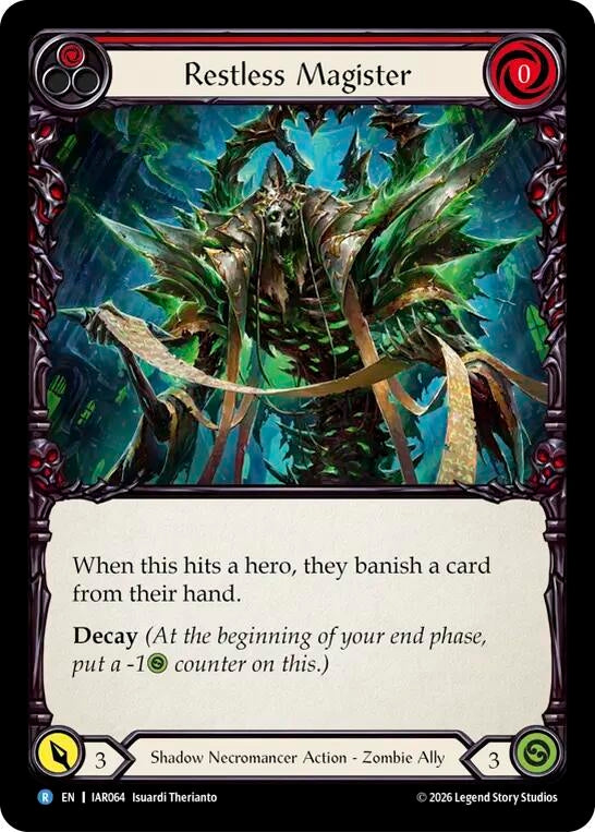 Image for Restless Magister [Usurp the Shadow Throne] (IAR) - Flesh and Blood TCG