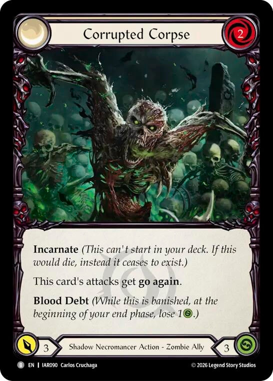 Image for Corrupted Corpse [Usurp the Shadow Throne] (IAR) - Flesh and Blood TCG