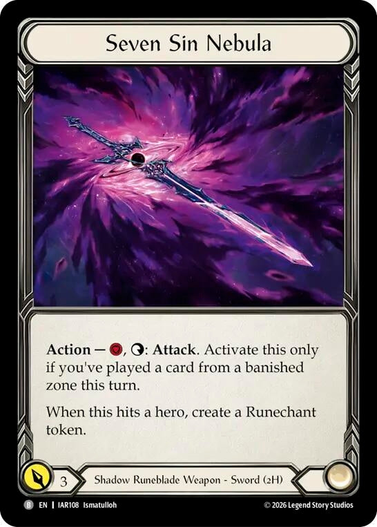 Image for Seven Sin Nebula [Usurp the Shadow Throne] (IAR) - Flesh and Blood TCG