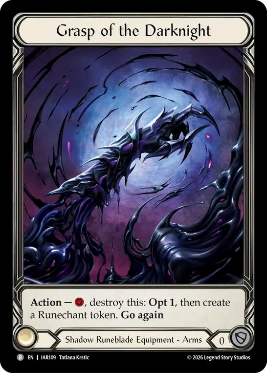 Image for Grasp of the Darknight (Extended Art) [Usurp the Shadow Throne] (IAR) - Flesh and Blood TCG
