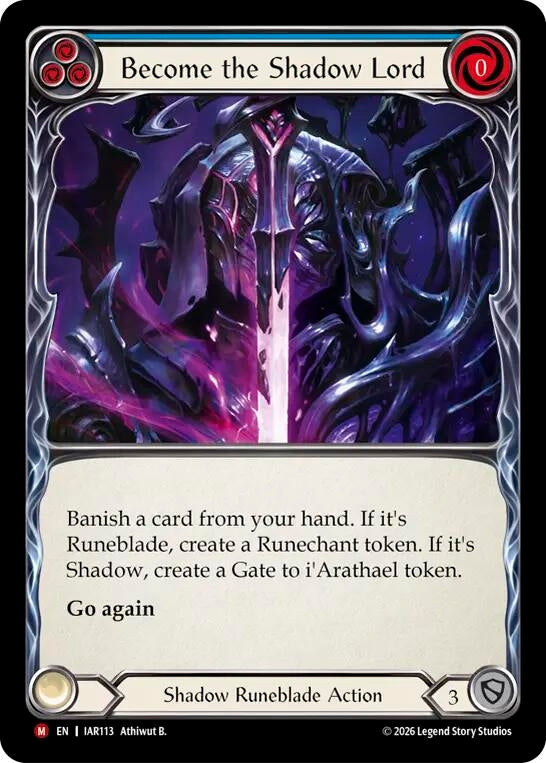 Image for Become the Shadow Lord [Usurp the Shadow Throne] (IAR) - Flesh and Blood TCG