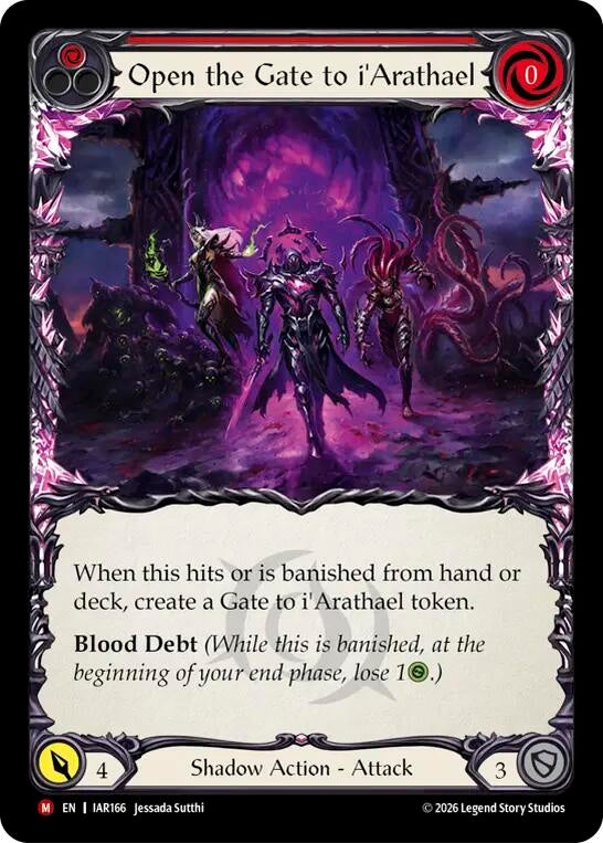 Image for Open the Gate to i'Arathael [Usurp the Shadow Throne] (IAR) - Flesh and Blood TCG