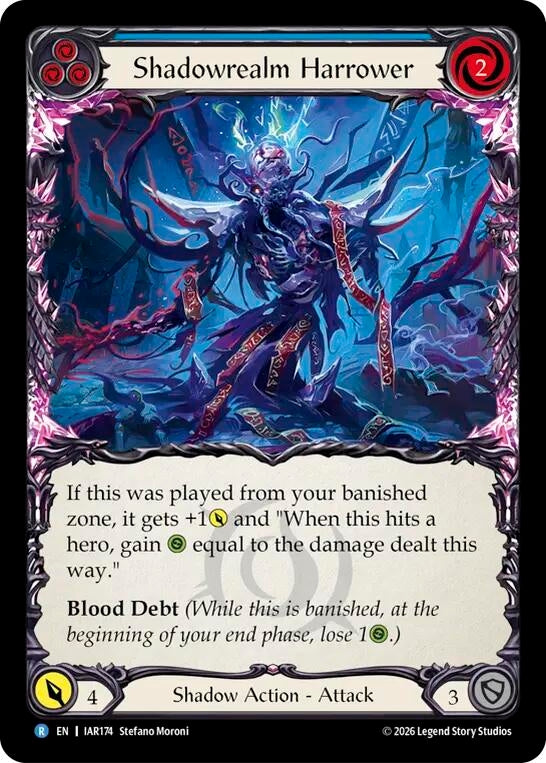 Image for Shadowrealm Harrower [Usurp the Shadow Throne] (IAR) - Flesh and Blood TCG