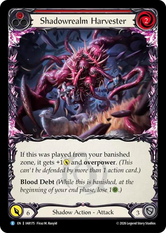 Image for Shadowrealm Harvester [Usurp the Shadow Throne] (IAR) - Flesh and Blood TCG