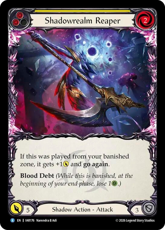 Image for Shadowrealm Reaper [Usurp the Shadow Throne] (IAR) - Flesh and Blood TCG