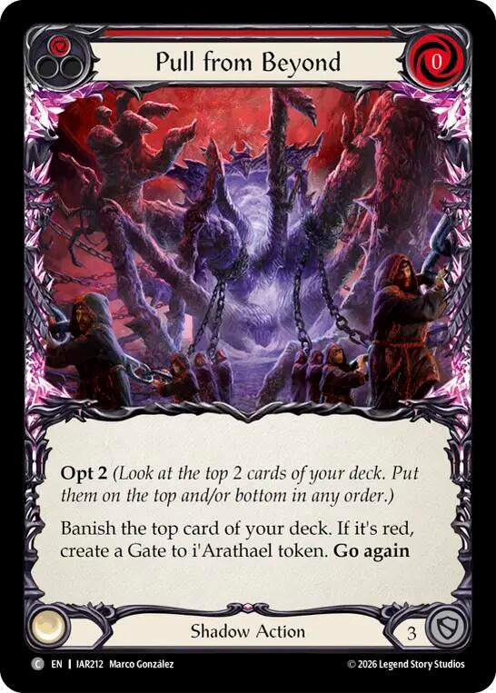 Image for Pull from Beyond (Red) [Usurp the Shadow Throne] (IAR) - Flesh and Blood TCG