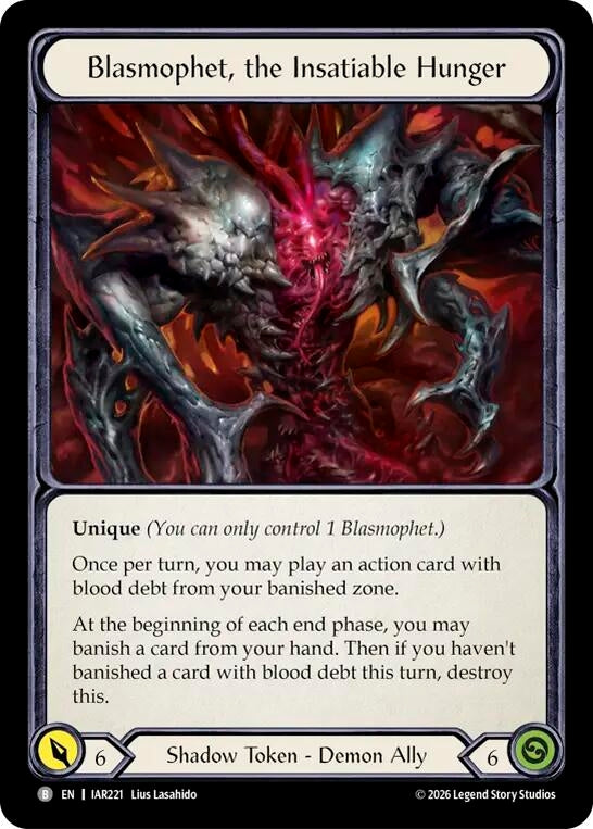Image for Blasmophet, the Insatiable Hunger [Usurp the Shadow Throne] (IAR) - Flesh and Blood TCG