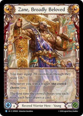 Image for Zane, Broadly Beloved [Smash Palace: Chorus of Steel] (SPW) - Flesh and Blood TCG