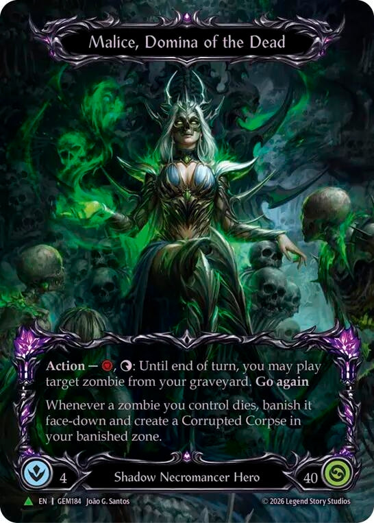 Image for Malice, Domina of the Dead (Marvel) [GEM Pack 6] (GEM) - Flesh and Blood TCG