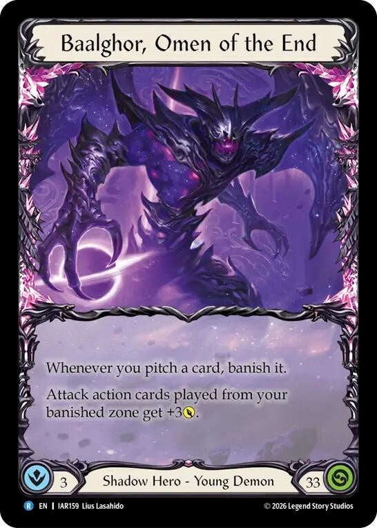 Image for Baalghor, Omen of the End [Usurp the Shadow Throne Pre-release Cards] (IAR) - Flesh and Blood TCG