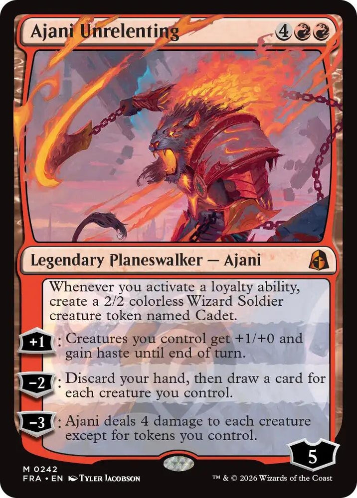 Image for Ajani Unrelenting (242) [Reality Fracture] (FRA) - Magic: The Gathering