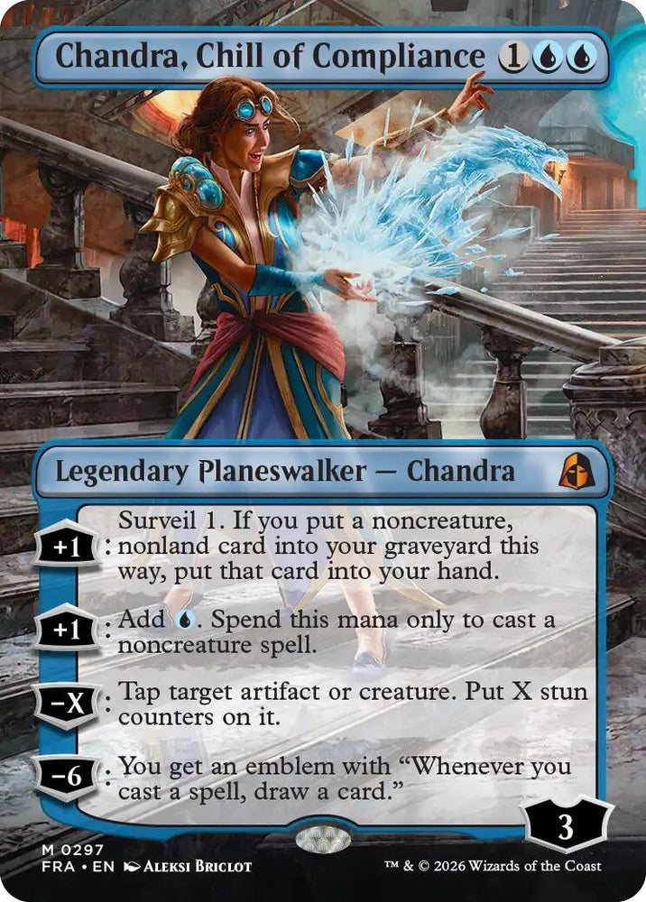 Image for Chandra, Chill of Compliance (Borderless) (297) [Reality Fracture] (FRA) - Magic: The Gathering