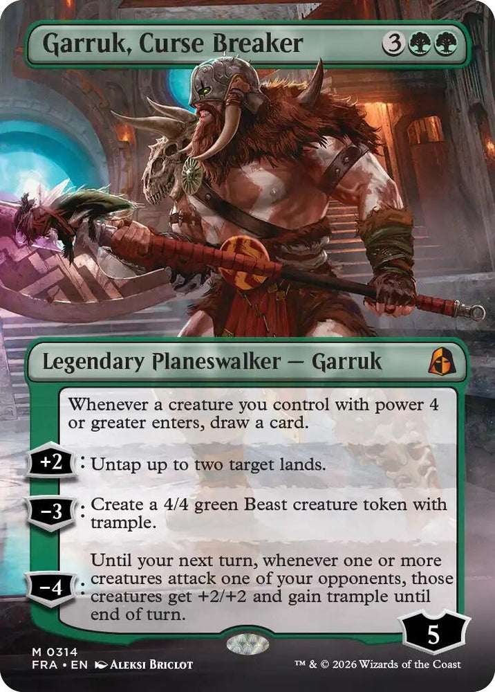 Image for Garruk, Curse Breaker (Borderless) (314) [Reality Fracture] (FRA) - Magic: The Gathering