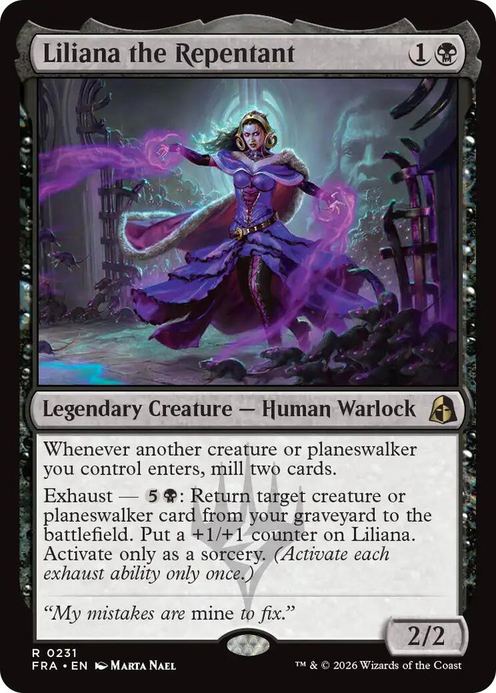Image for Liliana the Repentant (231) [Reality Fracture] (FRA) - Magic: The Gathering