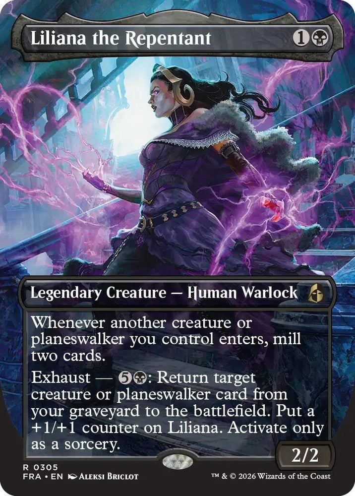 Image for Liliana the Repentant (Borderless) (305) [Reality Fracture] (FRA) - Magic: The Gathering