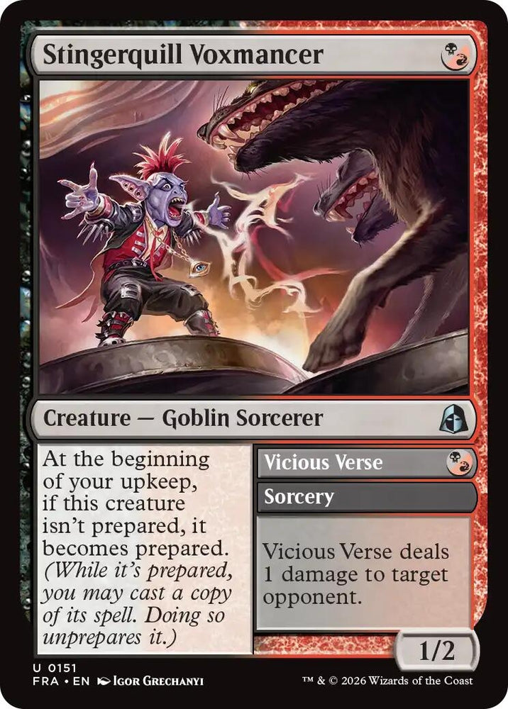 Image for Stingerquill Voxmancer (151) [Reality Fracture] (FRA) - Magic: The Gathering