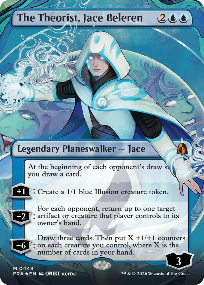 Image for The Theorist, Jace Beleren (Borderless) (0443) (443) [Reality Fracture] (FRA) - Magic: The Gathering