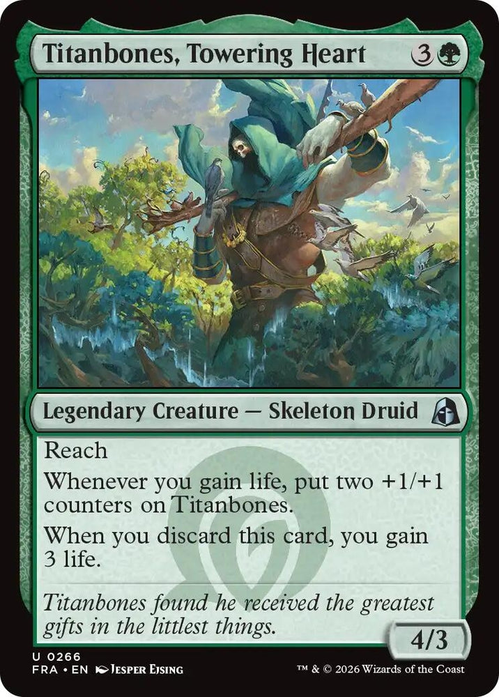 Image for Titanbones, Towering Heart (266) [Reality Fracture] (FRA) - Magic: The Gathering
