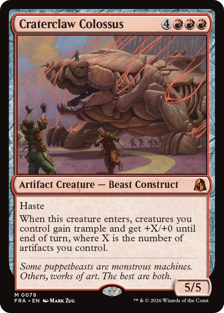 Image for Craterclaw Colossus (78) [Reality Fracture] (FRA) - Magic: The Gathering