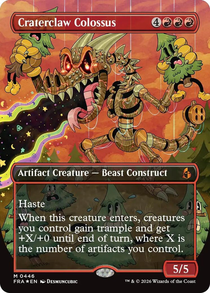 Image for Craterclaw Colossus (Borderless) (0446) (446) [Reality Fracture] (FRA) - Magic: The Gathering