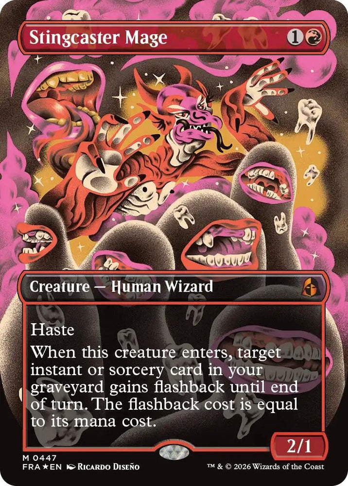 Image for Stingcaster Mage (Borderless) (0447) (447) [Reality Fracture] (FRA) - Magic: The Gathering