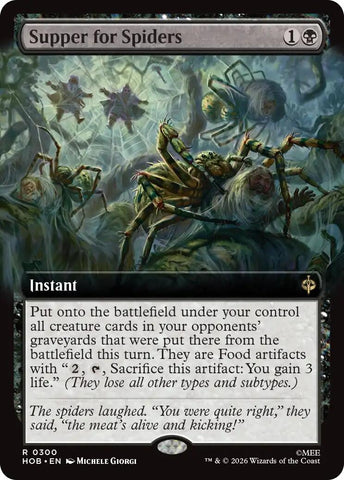 Image for Supper for Spiders (Extended Art) (300) [The Hobbit] (HOB) - Magic: The Gathering