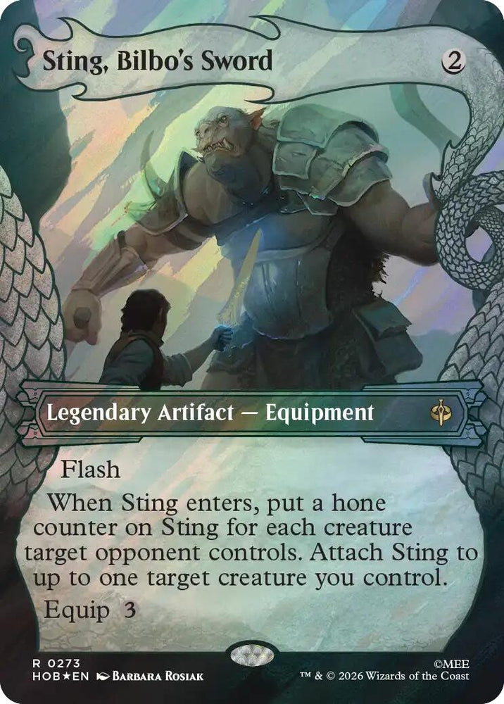 Image for Sting, Bilbo's Sword (Showcase) (Surge Foil) (273) [The Hobbit] (HOB) - Magic: The Gathering