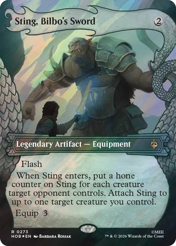 Image for Sting, Bilbo's Sword (Showcase) (Surge Foil) (273) [The Hobbit] (HOB) - Magic: The Gathering