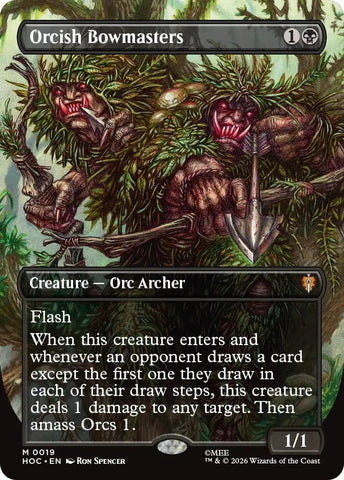 Image for Orcish Bowmasters (Borderless) (19) [The Hobbit: Eternal-Legal] (HOC) - Magic: The Gathering
