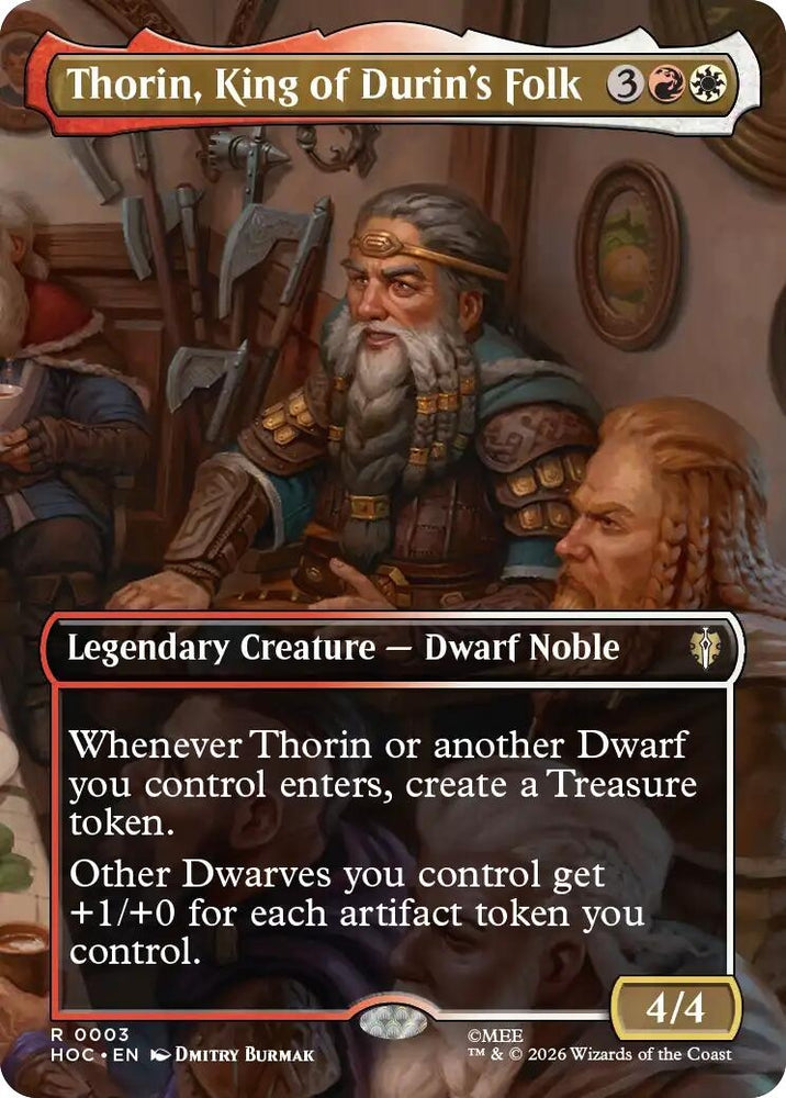 Image for Thorin, King of Durin's Folk (Borderless) (3) [The Hobbit: Eternal-Legal] (HOC) - Magic: The Gathering