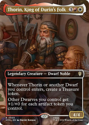 Image for Thorin, King of Durin's Folk (Borderless) (3) [The Hobbit: Eternal-Legal] (HOC) - Magic: The Gathering