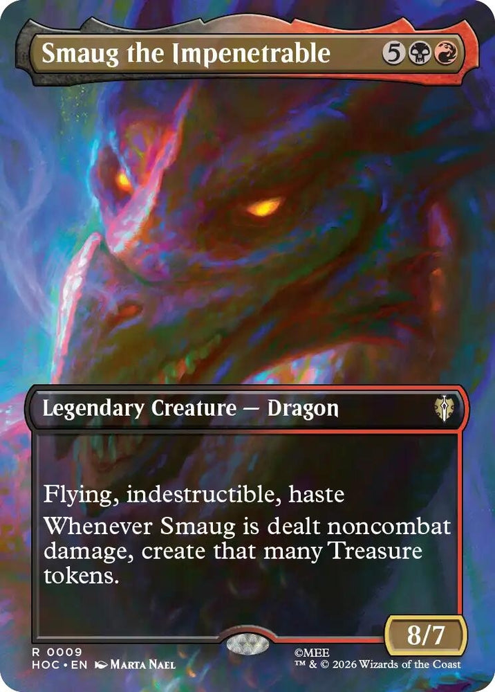 Image for Smaug the Impenetrable (Borderless) (9) [The Hobbit: Eternal-Legal] (HOC) - Magic: The Gathering