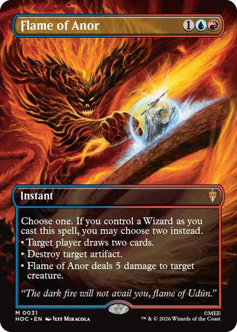 Image for Flame of Anor (Borderless) (31) [The Hobbit: Eternal-Legal] (HOC) - Magic: The Gathering