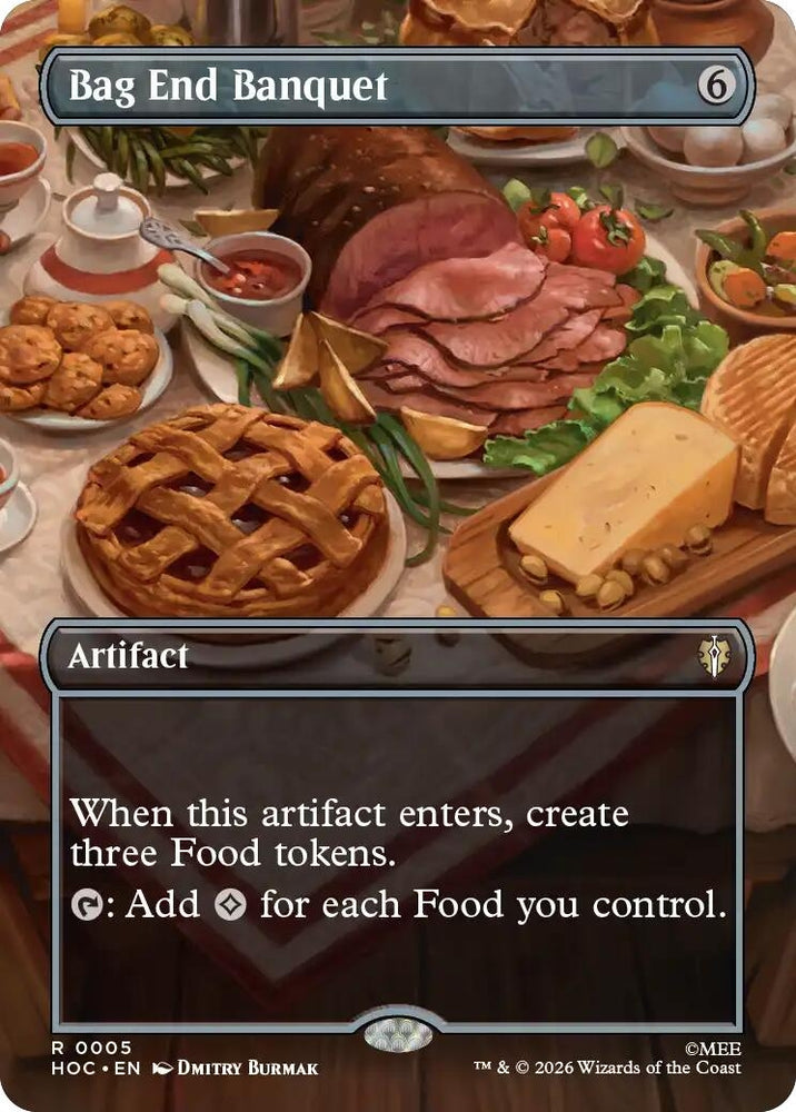 Image for Bag End Banquet (Borderless) (5) [The Hobbit: Eternal-Legal] (HOC) - Magic: The Gathering