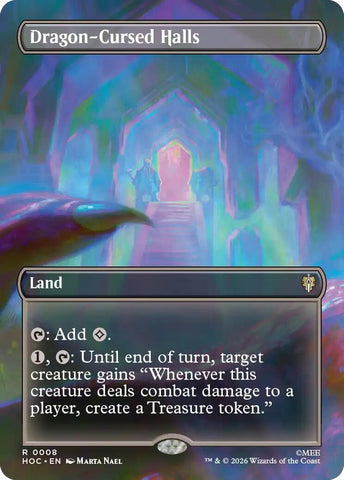 Image for Dragon-Cursed Halls (Borderless) (8) [The Hobbit: Eternal-Legal] (HOC) - Magic: The Gathering