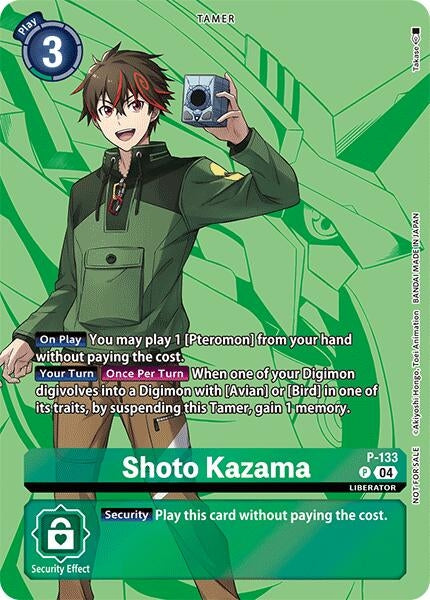 Image for Shoto Kazama (Digimon Liberator D-Storage Set) (P-133 P) [Digimon Promotion Cards] (D-PR) - Digimon Card Game