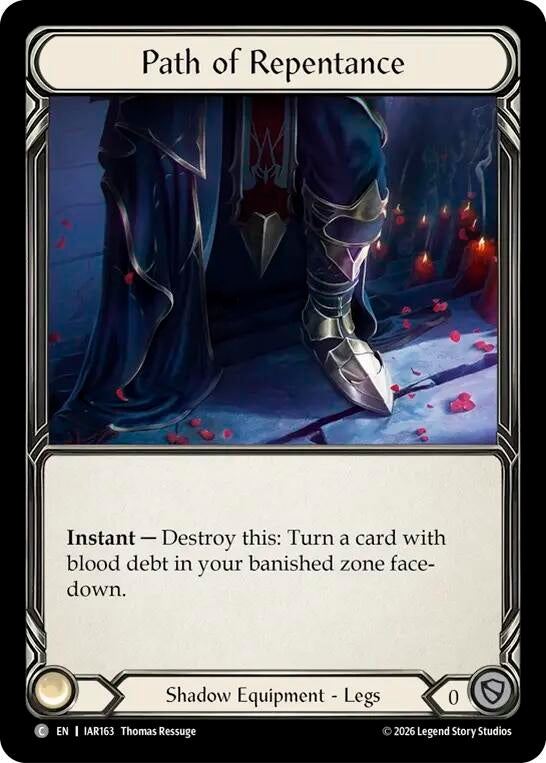 Image for Path of Repentance [Usurp the Shadow Throne Pre-release Cards] (IAR) - Flesh and Blood TCG
