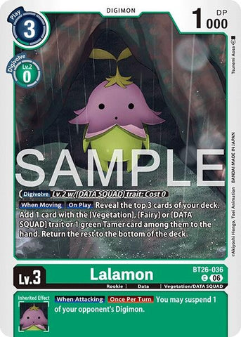 Image for Lalamon (BT26-036 C) [Timeless Bonds] (BT-26) - Digimon Card Game