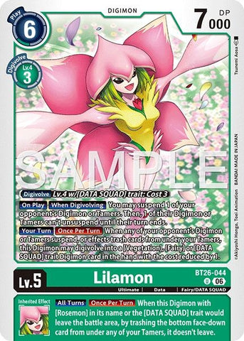 Image for Lilamon (BT26-044 U) [Timeless Bonds] (BT-26) - Digimon Card Game