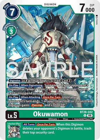 Image for Okuwamon (BT26-042 U) [Timeless Bonds] (BT-26) - Digimon Card Game